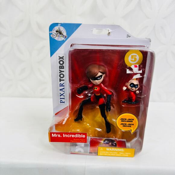 5 for $25| Disney Store Pixar Toybox Mrs. Incredible & Jack-Jack figure - Picture 7 of 7